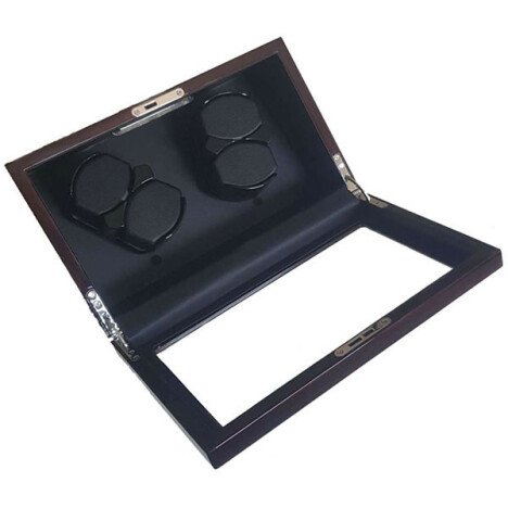 Cutie intors ceasuri automatice iUni, Watch Winder 4 Luxury Mahon-Negru