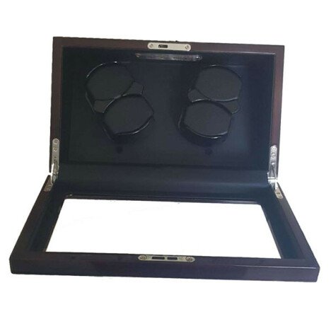 Cutie intors ceasuri automatice iUni, Watch Winder 4 Luxury Mahon-Negru